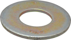 Value Collection - 1-1/8" Screw, Grade 8 Steel USS Flat Washer - 1-1/4" ID x 2-3/4" OD, 11/64" Thick, Zinc Yellow Dichromate Finish - Eagle Tool & Supply