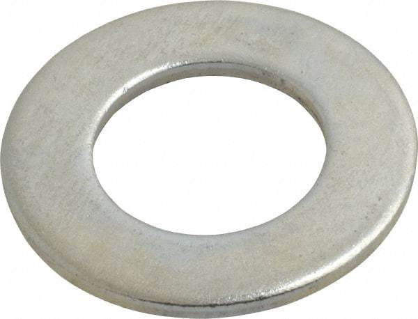 Value Collection - 1-1/8" Screw, Steel SAE Flat Washer - 1-3/16" ID x 2-1/4" OD, 9/64" Thick, Zinc-Plated Finish - Eagle Tool & Supply