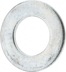 Value Collection - 1-1/4" Screw, Steel SAE Flat Washer - 1-3/8" ID x 2-1/2" OD, 5/32" Thick, Zinc-Plated Finish - Eagle Tool & Supply