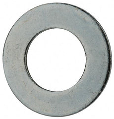 Value Collection - 1-3/8" Screw, Steel SAE Flat Washer - 1-7/16" ID x 2-3/4" OD, 5/32" Thick, Zinc-Plated Finish - Eagle Tool & Supply