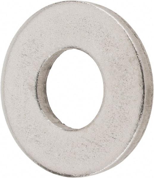 Value Collection - 1/4" Screw, Steel SAE Flat Washer - 9/32" ID x 5/8" OD, 1/16" Thick, Plain Finish - Eagle Tool & Supply