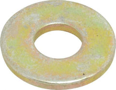 Value Collection - 1/4" Screw, Grade 8 Steel Extra Thick Flat Washer - Zinc Yellow Dichromate Finish - Eagle Tool & Supply