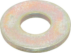 Value Collection - 5/16" Screw, Grade 8 Steel Extra Thick Flat Washer - Zinc Yellow Dichromate Finish - Eagle Tool & Supply