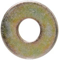 Value Collection - 3/8" Screw, Grade 8 Steel Extra Thick Flat Washer - Zinc Yellow Dichromate Finish - Eagle Tool & Supply