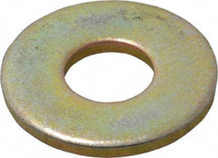 Value Collection - 1/2" Screw, Grade 8 Steel Extra Thick Flat Washer - Zinc Yellow Dichromate Finish - Eagle Tool & Supply