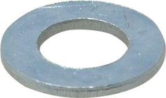Value Collection - M10 Screw, Steel Standard Flat Washer - 10.5mm ID x 20mm OD, 2mm Thick, Zinc-Plated Finish - Eagle Tool & Supply