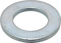 Value Collection - M20 Screw, Steel Standard Flat Washer - 21mm ID x 37mm OD, 3mm Thick, Zinc-Plated Finish - Eagle Tool & Supply