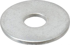 Value Collection - 1/4" Screw, Steel Fender Flat Washer - 1/4" ID x 7/8" OD, 0.08" Thick, Zinc-Plated Finish - Eagle Tool & Supply