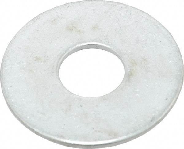 Value Collection - 1/2" Screw, Steel Fender Flat Washer - 1/2" ID x 1-1/2" OD, 0.08" Thick, Zinc-Plated Finish - Eagle Tool & Supply