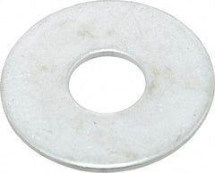 Value Collection - 1/2" Screw, Steel Fender Flat Washer - 1/2" ID x 1-1/2" OD, 0.08" Thick, Zinc-Plated Finish - Eagle Tool & Supply