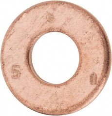 Value Collection - #20 Screw, Silicon Bronze Standard Flat Washer - 0.336" ID x 3/4" OD, 0.064" Thick - Eagle Tool & Supply