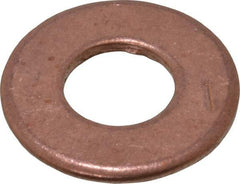 Value Collection - #24 Screw, Silicon Bronze Standard Flat Washer - 0.395" ID x 7/8" OD, 0.064" Thick, Plain Finish - Eagle Tool & Supply