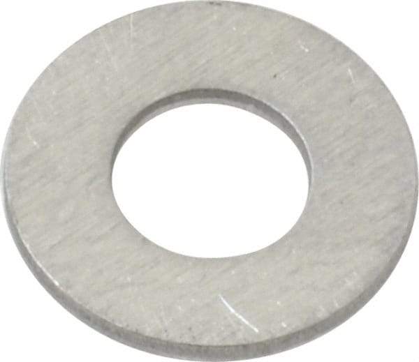 Value Collection - #10 Screw, Aluminum Standard Flat Washer - 0.196" ID x 1/2" OD, 0.039" Thick - Eagle Tool & Supply