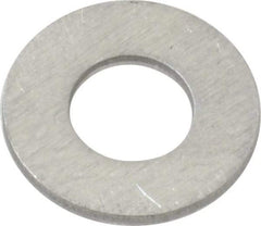 Value Collection - #10 Screw, Aluminum Standard Flat Washer - 0.196" ID x 1/2" OD, 0.039" Thick - Eagle Tool & Supply
