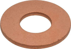 Value Collection - 7/16" Screw, Copper Standard Flat Washer - 1/2" ID x 1-1/8" OD, 0.078" Thick, Plain Finish - Eagle Tool & Supply