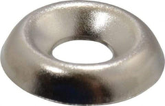 Value Collection - 5/64" Thick, Nickel-Plated Finish, Steel, Standard Countersunk Washer - 0.17" ID x 15/32" OD - Eagle Tool & Supply