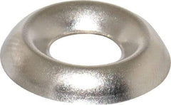 Value Collection - 1/8" Thick, Nickel-Plated Finish, Steel, Standard Countersunk Washer - 0.259" ID x 21/32" OD - Eagle Tool & Supply