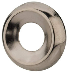 Value Collection - 0.021" Thick, Nickel-Plated Finish, Steel, Standard Countersunk Washer - 0.585" ID x 0.89" OD - Eagle Tool & Supply