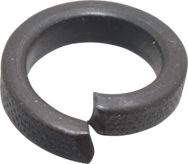Value Collection - 3/8", 0.382" ID, 1/8" Thick High Collar Split Lock Washer - Steel, Uncoated, 0.382" Min ID, 0.393" Max ID, 0.553" Max OD - Eagle Tool & Supply