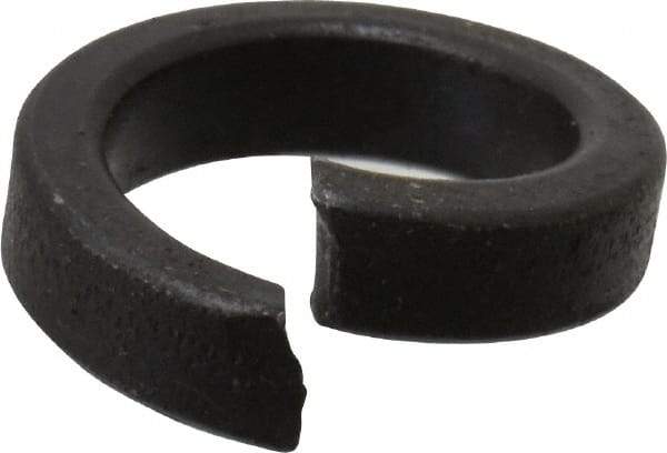 Value Collection - 1/2", 0.506" ID, 0.172" Thick High Collar Split Lock Washer - Steel, Uncoated, 0.506" Min ID, 0.518" Max ID, 0.737" Max OD - Eagle Tool & Supply
