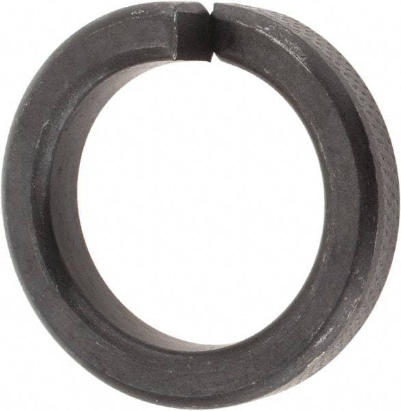 Value Collection - 1", 1.017" ID, 1/4" Thick High Collar Split Lock Washer - Steel, Uncoated, 1.017" Min ID, 1.042" Max ID, 1.483" Max OD - Eagle Tool & Supply