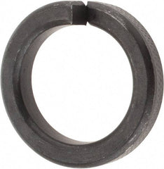 Value Collection - 1", 1.017" ID, 1/4" Thick High Collar Split Lock Washer - Steel, Uncoated, 1.017" Min ID, 1.042" Max ID, 1.483" Max OD - Eagle Tool & Supply