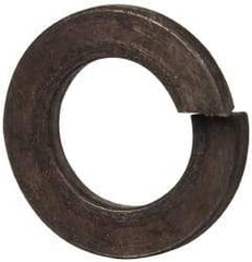Value Collection - M10, 10.2mm ID, 2.2mm Thick Split Lock Washer - Steel, Uncoated, 10.2mm Min ID, 10.7mm Max ID, 18.1mm Max OD - Eagle Tool & Supply