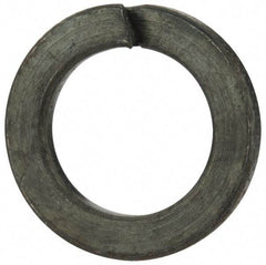 Value Collection - M18, 18.2mm ID, 3.5mm Thick Split Lock Washer - Steel, Uncoated, 18.2mm Min ID, 19mm Max ID, 29.4mm Max OD - Eagle Tool & Supply