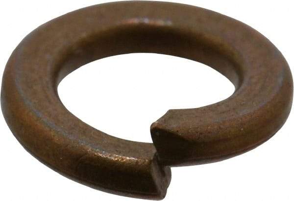 Value Collection - #10, 0.193" ID, 0.047" Thick Split Lock Washer - Silicon Bronze, 0.193" Min ID, 0.2" Max ID, 0.334" Min OD, 0.35" Max OD - Eagle Tool & Supply
