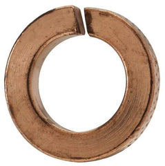 Value Collection - #12, 0.22" ID, 0.056" Thick Split Lock Washer - Silicon Bronze, 0.22" Min ID, 0.227" Max ID, 0.377" Min OD, 0.391" Max OD - Eagle Tool & Supply