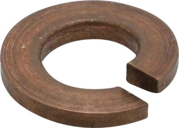 Value Collection - 1/4", 0.252" ID, 0.487" OD, 0.062" Thick Split Lock Washer - Silicon Bronze, 0.254" Min ID, 0.262" Max ID, 0.489" Min OD, 0.491" Max OD - Eagle Tool & Supply