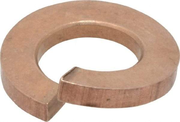 Value Collection - 3/8", 0.377" ID, 0.68" OD, 0.094" Thick Split Lock Washer - Silicon Bronze, 0.38" Min ID, 0.39" Max ID, 0.683" Min OD, 0.691" Max OD - Eagle Tool & Supply