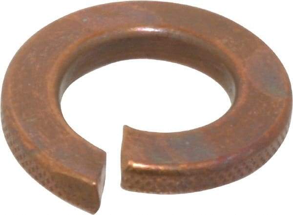 Value Collection - 7/16", 0.44" ID, 0.776" OD, 0.109" Thick Split Lock Washer - Silicon Bronze, 0.443" Min ID, 0.455" Max ID, 0.779" Min OD, 0.787" Max OD - Eagle Tool & Supply