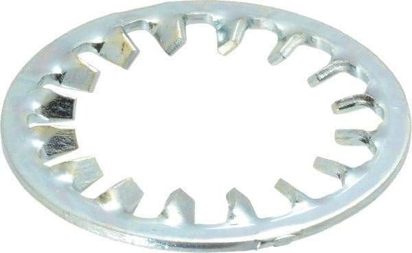 Value Collection - 1-1/8" Screw, 1.192" ID, Steel Internal Tooth Lock Washer - 1.83" OD, Zinc-Plated, Grade 2 - Eagle Tool & Supply