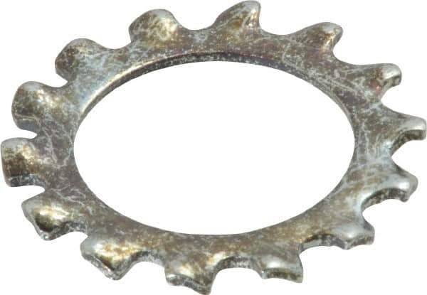 Value Collection - 7/8" Screw, 0.927" ID, Steel External Tooth Lock Washer - 1.41" OD, Zinc-Plated, Grade 2 - Eagle Tool & Supply