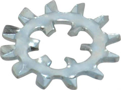 Value Collection - #10 Screw, 0.204" ID, Steel Internal Tooth & External Tooth Lock Washer - 0.61" OD, Zinc-Plated, Grade 2 - Eagle Tool & Supply