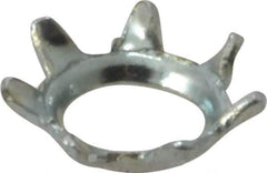Value Collection - #6 Screw, 0.15" ID, Steel External Tooth Lock Washer - 0.289" OD, Zinc-Plated, Grade 2 - Eagle Tool & Supply