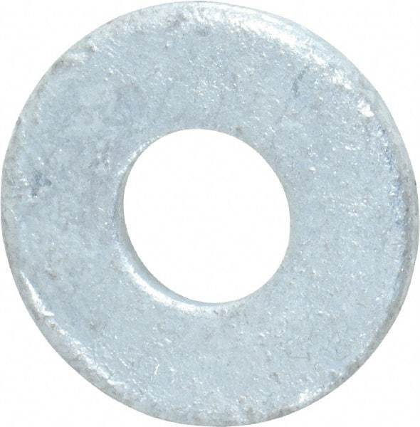 Value Collection - 5/16" Screw, Steel USS Flat Washer - 3/8" ID x 7/8" OD, 5/64" Thick, Galvanized Finish - Eagle Tool & Supply