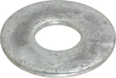 Value Collection - 5/8" Screw, Steel USS Flat Washer - 11/16" ID x 1-3/4" OD, 9/64" Thick, Galvanized Finish - Eagle Tool & Supply