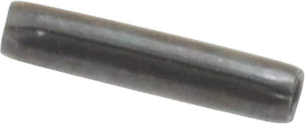 Made in USA - 1/16" Diam x 5/16" Long Coiled Spring Pin - Grade 1070-1090 Alloy Steel, Black Oxide Finish - Eagle Tool & Supply