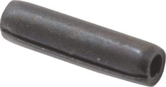 Made in USA - 3/32" Diam x 3/8" Long Coiled Spring Pin - Grade 1070-1090 Alloy Steel, Black Oxide Finish - Eagle Tool & Supply