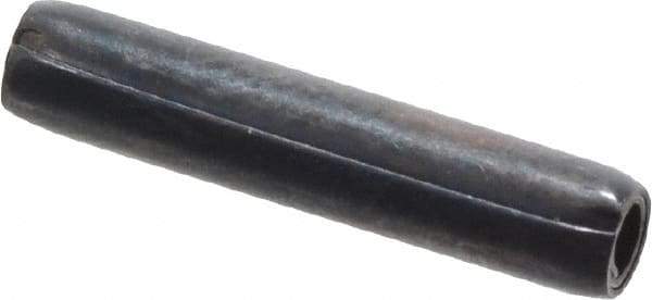 Made in USA - 3/32" Diam x 1/2" Long Coiled Spring Pin - Grade 1070-1090 Alloy Steel, Black Oxide Finish - Eagle Tool & Supply