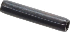 Made in USA - 3/32" Diam x 1/2" Long Coiled Spring Pin - Grade 1070-1090 Alloy Steel, Black Oxide Finish - Eagle Tool & Supply