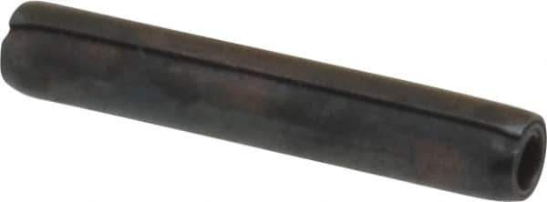 Made in USA - 3/32" Diam x 9/16" Long Coiled Spring Pin - Grade 1070-1090 Alloy Steel, Black Oxide Finish - Eagle Tool & Supply
