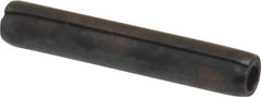 Made in USA - 3/32" Diam x 9/16" Long Coiled Spring Pin - Grade 1070-1090 Alloy Steel, Black Oxide Finish - Eagle Tool & Supply