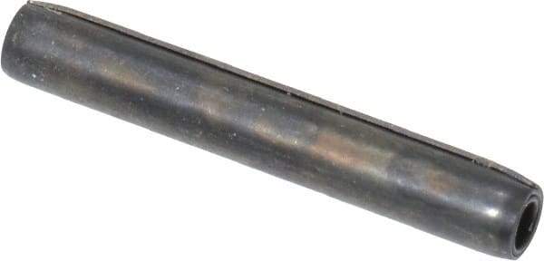 Made in USA - 3/32" Diam x 5/8" Long Coiled Spring Pin - Grade 1070-1090 Alloy Steel, Black Oxide Finish - Eagle Tool & Supply
