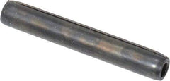 Made in USA - 3/32" Diam x 5/8" Long Coiled Spring Pin - Grade 1070-1090 Alloy Steel, Black Oxide Finish - Eagle Tool & Supply