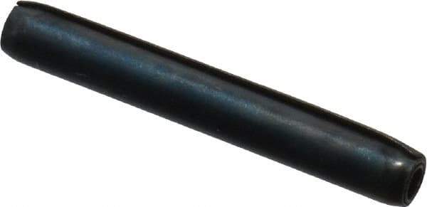 Made in USA - 3/32" Diam x 11/16" Long Coiled Spring Pin - Grade 1070-1090 Alloy Steel, Black Oxide Finish - Eagle Tool & Supply