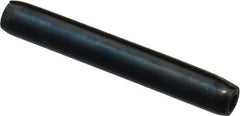 Made in USA - 3/32" Diam x 11/16" Long Coiled Spring Pin - Grade 1070-1090 Alloy Steel, Black Oxide Finish - Eagle Tool & Supply