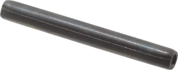 Made in USA - 3/32" Diam x 7/8" Long Coiled Spring Pin - Grade 1070-1090 Alloy Steel, Black Oxide Finish - Eagle Tool & Supply